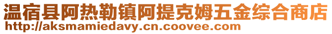 溫宿縣阿熱勒鎮(zhèn)阿提克姆五金綜合商店