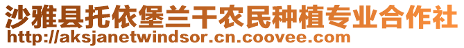 沙雅縣托依堡蘭干農(nóng)民種植專業(yè)合作社