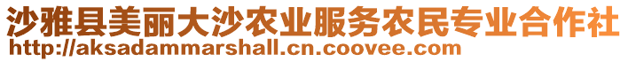 沙雅縣美麗大沙農(nóng)業(yè)服務(wù)農(nóng)民專業(yè)合作社