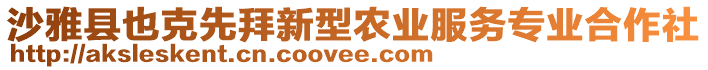 沙雅縣也克先拜新型農(nóng)業(yè)服務(wù)專業(yè)合作社