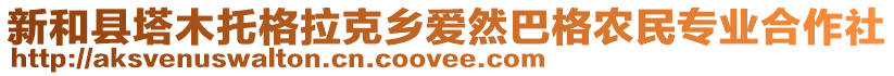 新和縣塔木托格拉克鄉(xiāng)愛然巴格農民專業(yè)合作社