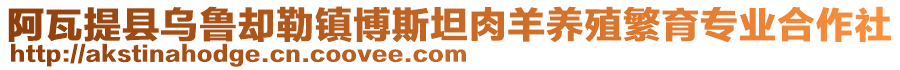 阿瓦提縣烏魯卻勒鎮(zhèn)博斯坦肉羊養(yǎng)殖繁育專業(yè)合作社