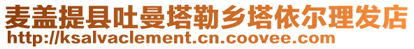 麥蓋提縣吐曼塔勒鄉(xiāng)塔依爾理發(fā)店