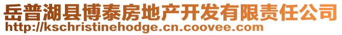 岳普湖縣博泰房地產(chǎn)開發(fā)有限責任公司