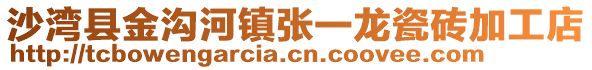 沙灣縣金溝河鎮張一龍瓷磚加工店