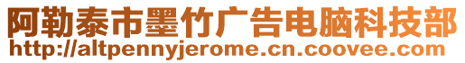 阿勒泰市墨竹廣告電腦科技部