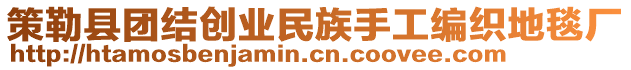 策勒縣團(tuán)結(jié)創(chuàng)業(yè)民族手工編織地毯廠