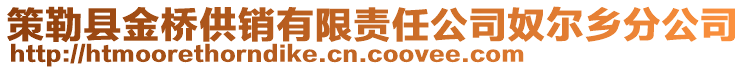 策勒縣金橋供銷(xiāo)有限責(zé)任公司奴爾鄉(xiāng)分公司