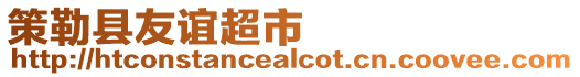 策勒縣友誼超市