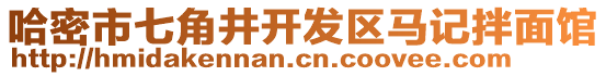 哈密市七角井開發(fā)區(qū)馬記拌面館