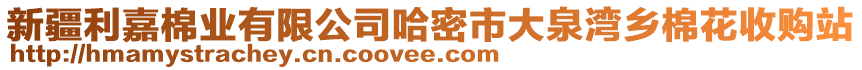 新疆利嘉棉業(yè)有限公司哈密市大泉灣鄉(xiāng)棉花收購(gòu)站