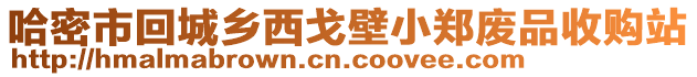 哈密市回城鄉(xiāng)西戈壁小鄭廢品收購站