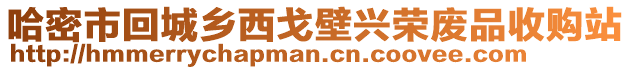 哈密市回城鄉(xiāng)西戈壁興榮廢品收購站