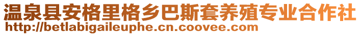 温泉县安格里格乡巴斯套养殖专业合作社