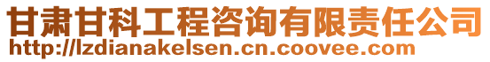 甘肅甘科工程咨詢有限責任公司