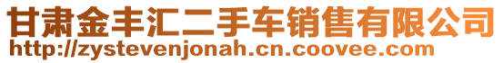 甘肅金豐匯二手車銷售有限公司