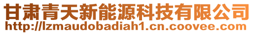 甘肅青天新能源科技有限公司