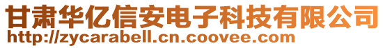 甘肅華億信安電子科技有限公司