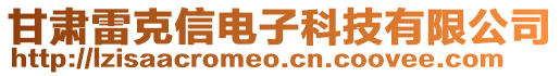 甘肅雷克信電子科技有限公司