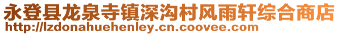 永登县龙泉寺镇深沟村风雨轩综合商店