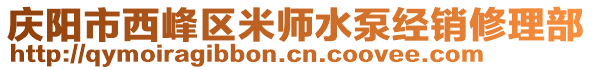 慶陽市西峰區(qū)米師水泵經(jīng)銷修理部