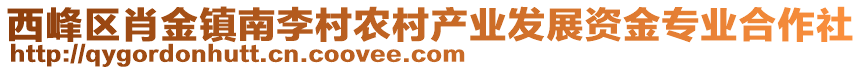 西峰區(qū)肖金鎮(zhèn)南李村農(nóng)村產(chǎn)業(yè)發(fā)展資金專業(yè)合作社