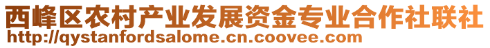 西峰區(qū)農(nóng)村產(chǎn)業(yè)發(fā)展資金專業(yè)合作社聯(lián)社