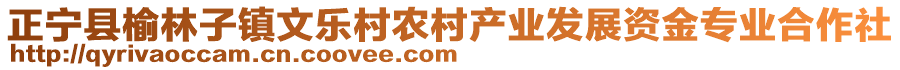 正寧縣榆林子鎮(zhèn)文樂村農(nóng)村產(chǎn)業(yè)發(fā)展資金專業(yè)合作社