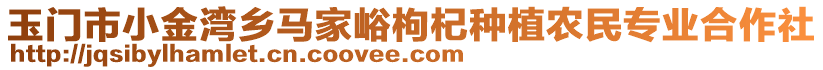 玉門市小金灣鄉(xiāng)馬家峪枸杞種植農(nóng)民專業(yè)合作社