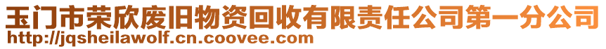 玉門市榮欣廢舊物資回收有限責任公司第一分公司