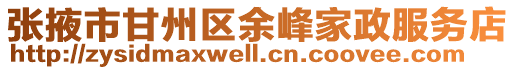 張掖市甘州區(qū)余峰家政服務店