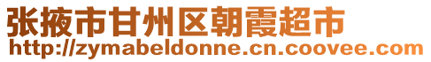 張掖市甘州區(qū)朝霞超市