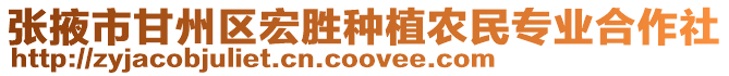 張掖市甘州區(qū)宏勝種植農(nóng)民專業(yè)合作社