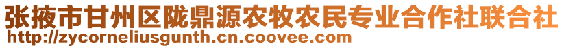 張掖市甘州區隴鼎源農牧農民專業合作社聯合社
