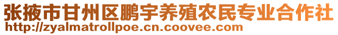 張掖市甘州區鵬宇養殖農民專業合作社