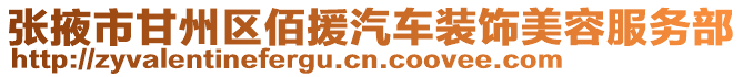 張掖市甘州區(qū)佰援汽車裝飾美容服務(wù)部