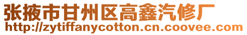 張掖市甘州區高鑫汽修廠