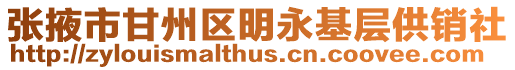 張掖市甘州區明永基層供銷社