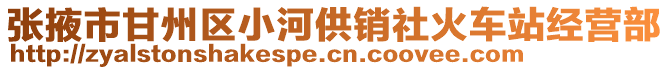 張掖市甘州區小河供銷社火車站經營部