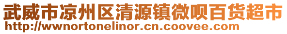 武威市涼州區(qū)清源鎮(zhèn)微唄百貨超市