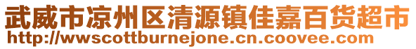 武威市涼州區(qū)清源鎮(zhèn)佳嘉百貨超市