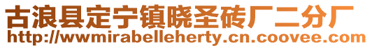 古浪县定宁镇晓圣砖厂二分厂