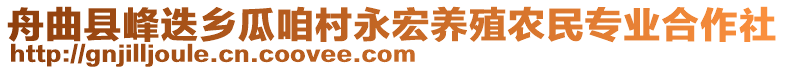 舟曲县峰迭乡瓜咱村永宏养殖农民专业合作社