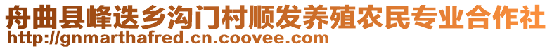 舟曲縣峰迭鄉(xiāng)溝門村順發(fā)養(yǎng)殖農(nóng)民專業(yè)合作社