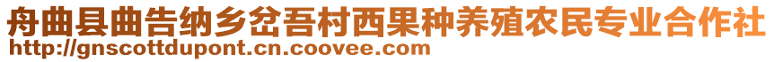 舟曲縣曲告納鄉(xiāng)岔吾村西果種養(yǎng)殖農(nóng)民專(zhuān)業(yè)合作社