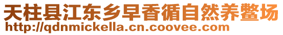 天柱縣江東鄉(xiāng)早香循自然養(yǎng)鱉場