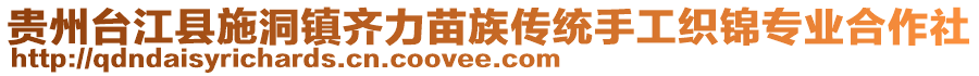 贵州台江县施洞镇齐力苗族传统手工织锦专业合作社