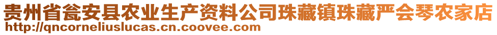 貴州省甕安縣農(nóng)業(yè)生產(chǎn)資料公司珠藏鎮(zhèn)珠藏嚴會琴農(nóng)家店