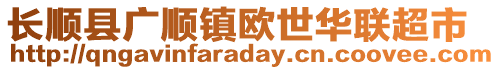 長順縣廣順鎮(zhèn)歐世華聯(lián)超市