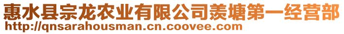 惠水縣宗龍農(nóng)業(yè)有限公司羨塘第一經(jīng)營(yíng)部